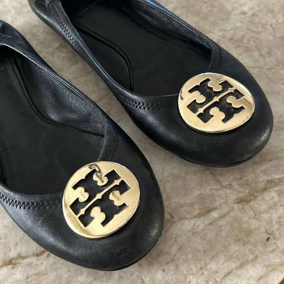 TORY BURCH Black Ballet Flats - Picture 2 of 5